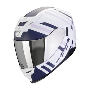 Cască integrală de motocicletă Scorpion EXO-520 EVO AIR BANSHEE mată alb-albastru-violet