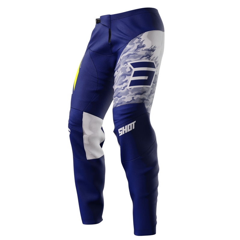 Pantaloni motocross Shot Devo Devo Matrix albastru lichidare