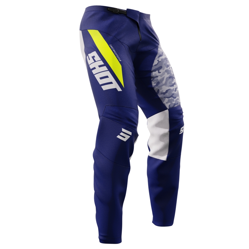Pantaloni motocross Shot Devo Devo Matrix albastru lichidare
