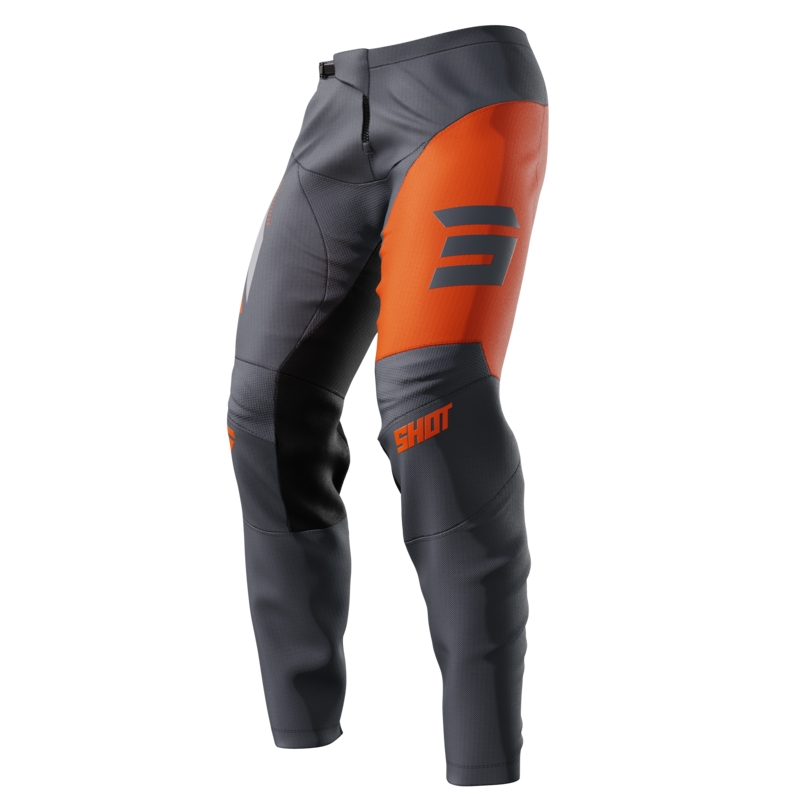 Pantaloni Motocross Shot Devo Star portocaliu lichidare