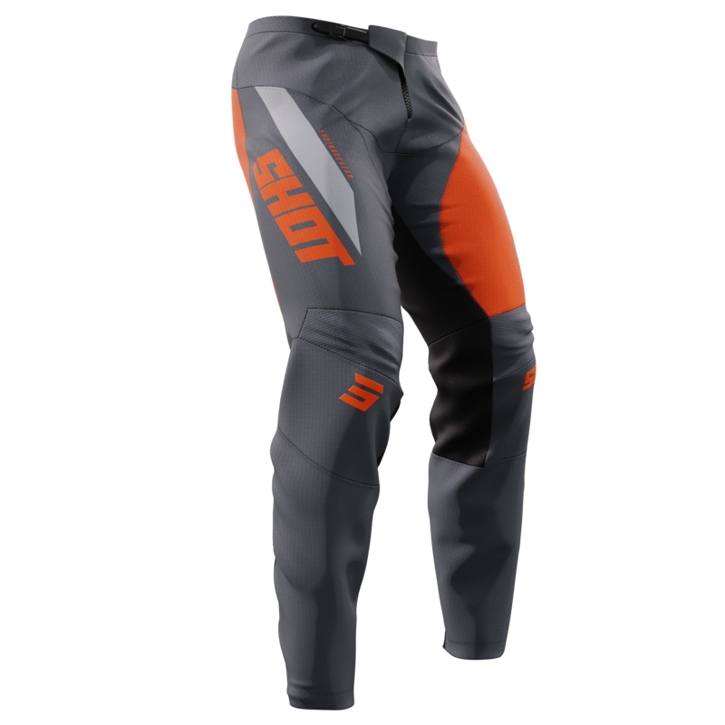 Pantaloni Motocross Shot Devo Star portocaliu lichidare