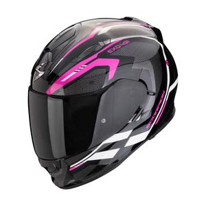 Cască integrală pentru motociclete Scorpion EXO-491 KRIPTA negru-roz-alb