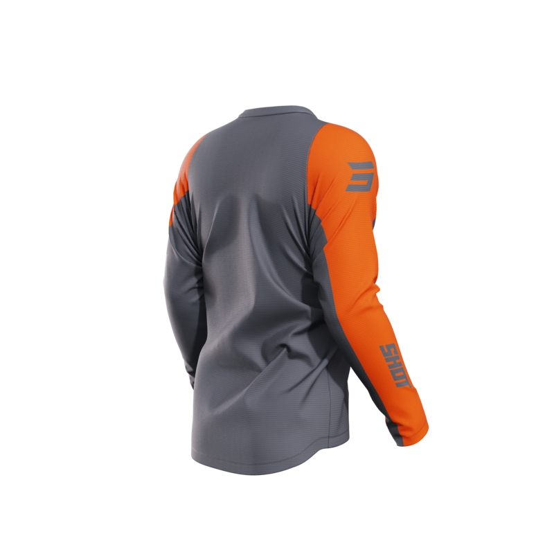 Tricou motocross Shot Devo Star portocaliu lichidare