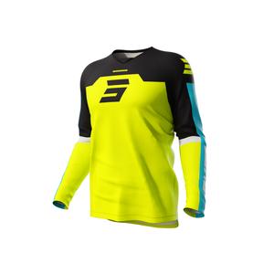 Tricoul de motocross pentru copii Shot Iron galben fluo