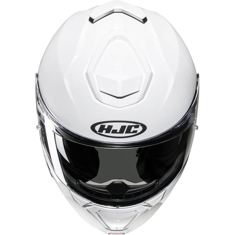 Cască de motocicletă rabatabilă HJC i91 Solid alb perlat