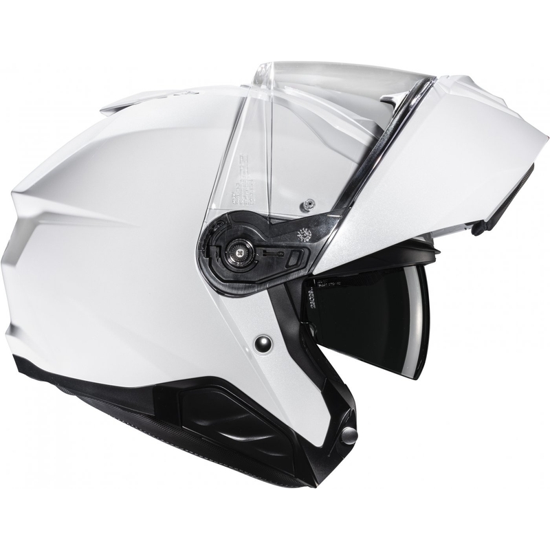 Cască de motocicletă rabatabilă HJC i91 Solid alb perlat