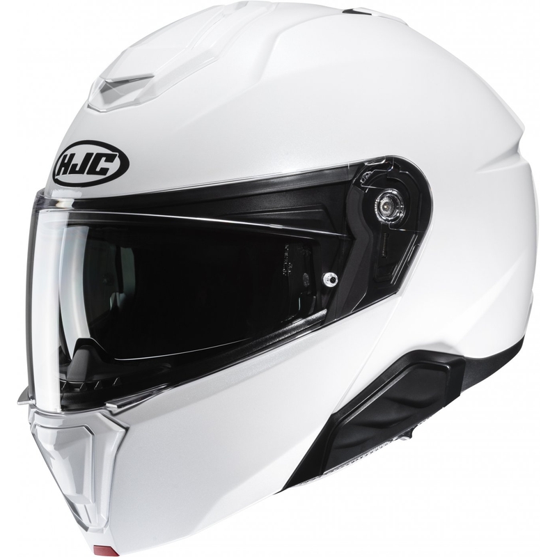 Cască de motocicletă rabatabilă HJC i91 Solid alb perlat