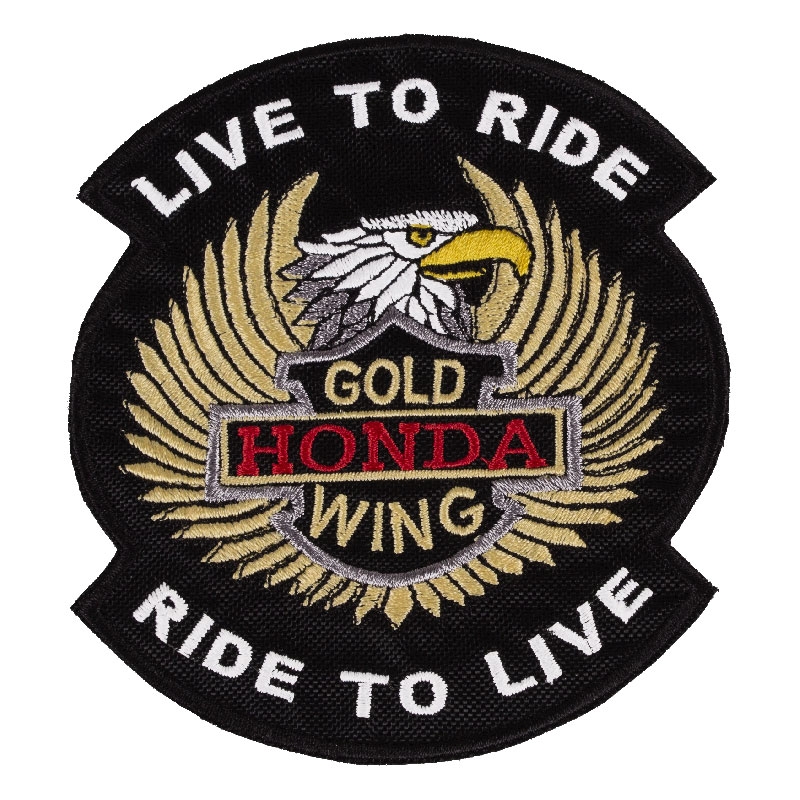 Patch Live to Ride Gold Wing - mai mic