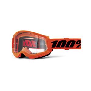 Ochelari de motocros Strata 2 New orange (plexi transparent)