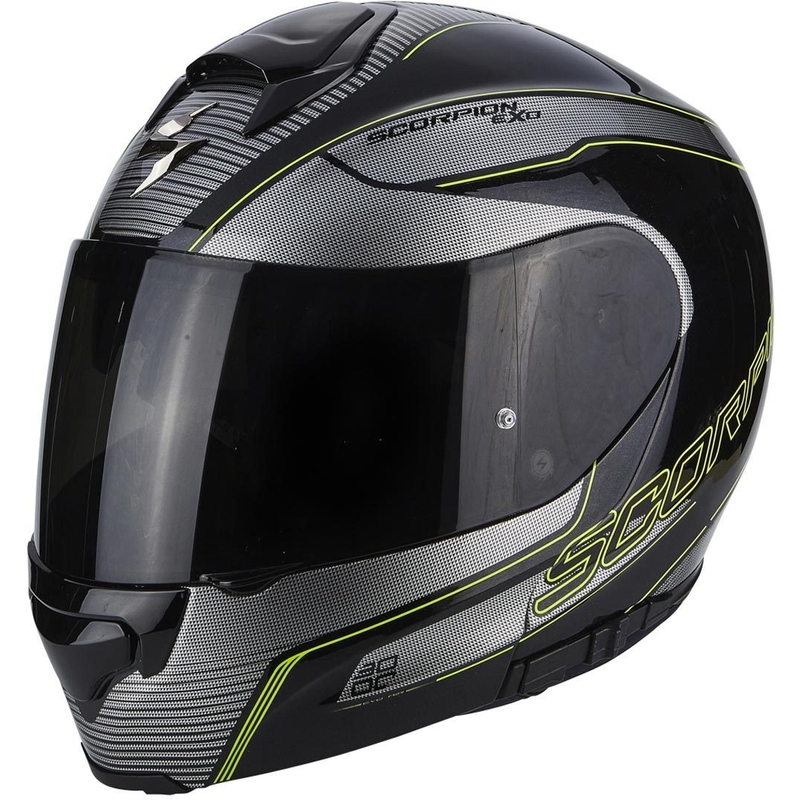 Cască moto flip-up Scorpion EXO-3000 Stroll negru-fluo galben lichidare