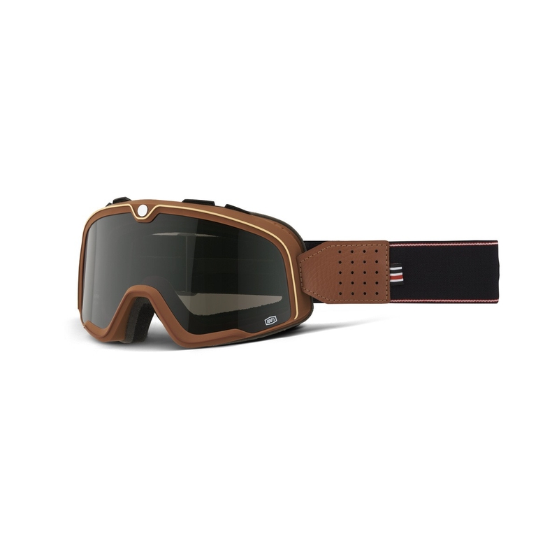 Ochelari de motocros 100% BARSTOW The Equilibrialist negru-maro (plexi verde)