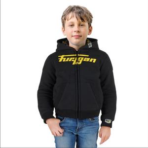 Furygan Luxio Kid - Hanorac negru și galben pentru motociclete