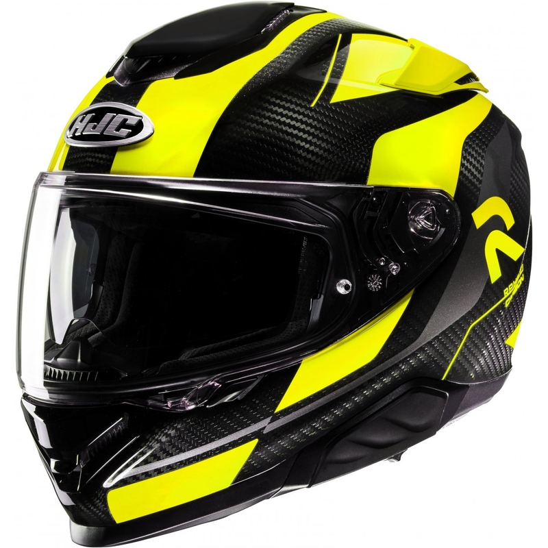 Casca moto integrala HJC RPHA 71 Carbon Hamil MC3H negru-galben