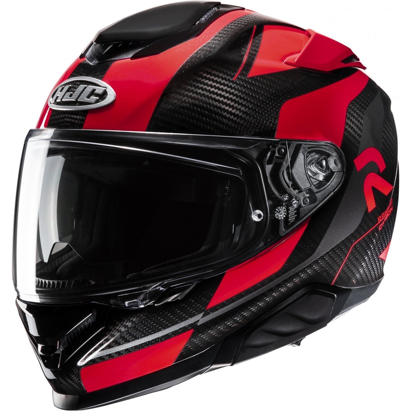 Cască integrală de motocicletă HJC RPHA 71 Carbon Hamil MC1 negru-roșu