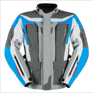 Jachetă de motocicletă Furygan Voyager albastru-gri-albastru-antracit