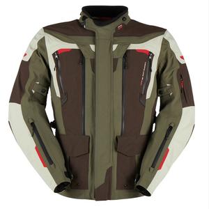 Jachetă de motocicletă Furygan Voyager verde-maro-bej