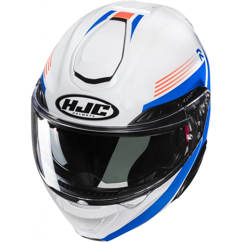 Casca Moto HJC RPHA 91 Abbes MC27 Flip Up Alb Albastru Reducere lichidare