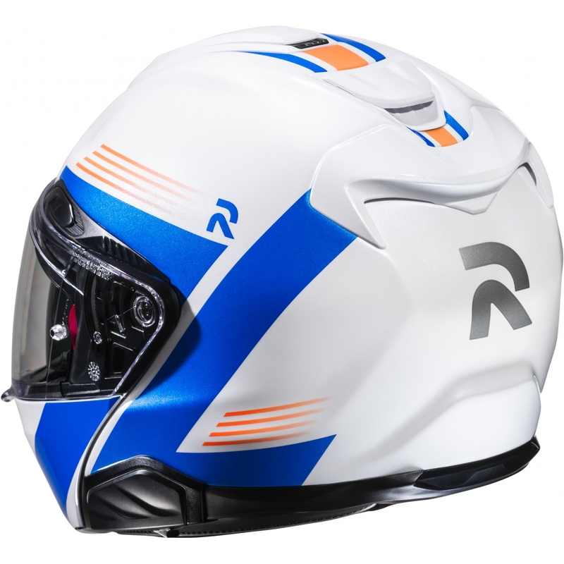 Casca Moto HJC RPHA 91 Abbes MC27 Flip Up Alb Albastru Reducere lichidare