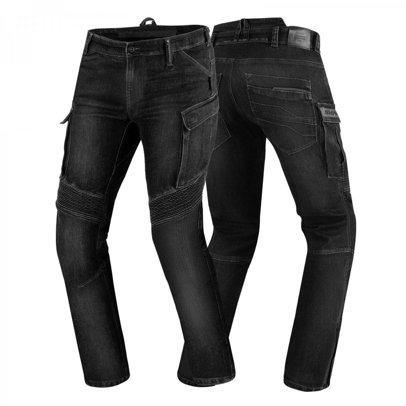 Blugi pentru motociclete Shima GIRO 2.0 URBAN spălați negru lichidare