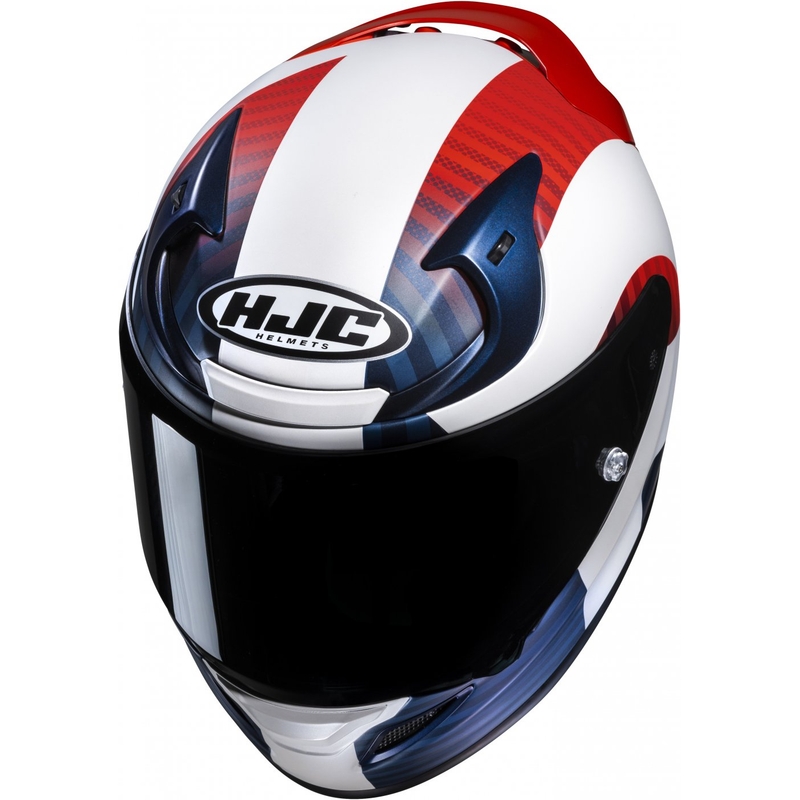 Cască integrală de motocicletă HJC RPHA 12 Ottin MC21SF alb-albastru-roșu