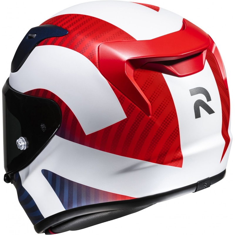 Cască integrală de motocicletă HJC RPHA 12 Ottin MC21SF alb-albastru-roșu