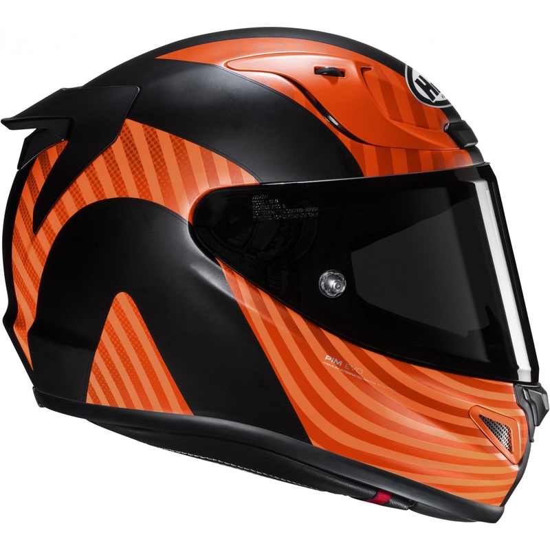 Cască integrală de motocicletă HJC RPHA 12 Ottin MC47SF negru-portocaliu-verde
