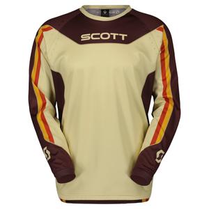 Tricoul de motocross Scott EVO DIRT DEEP maro-beige