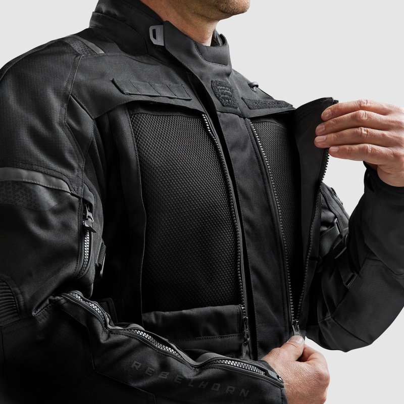 Jacheta moto Rebelhorn Cubby V neagra