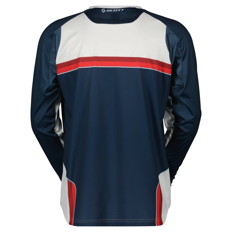 Tricou motocross Scott EVO DIRT roșu și alb