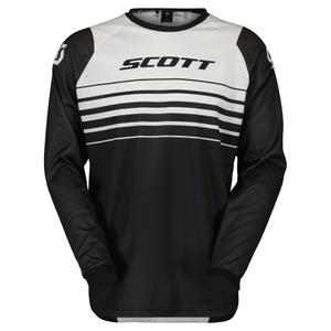 Motocross tricou Scott EVO SWAP negru și alb