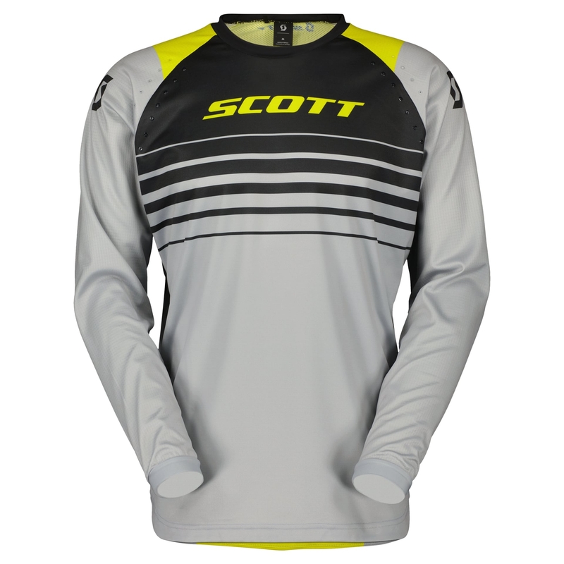 Tricou motocross Scott EVO SWAP gri-galben