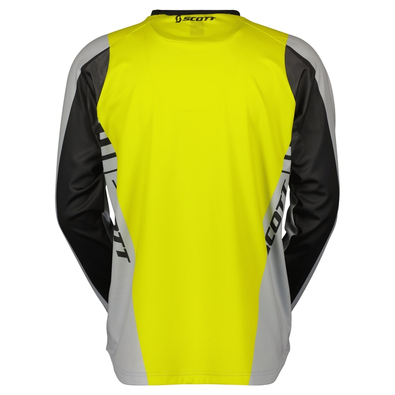 Tricou motocross Scott EVO SWAP gri-galben
