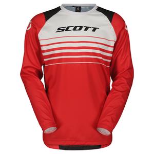 Tricou de motocros Scott EVO SWAP roșu-negru