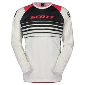 Motocross tricou Scott EVO SWAP alb și roz