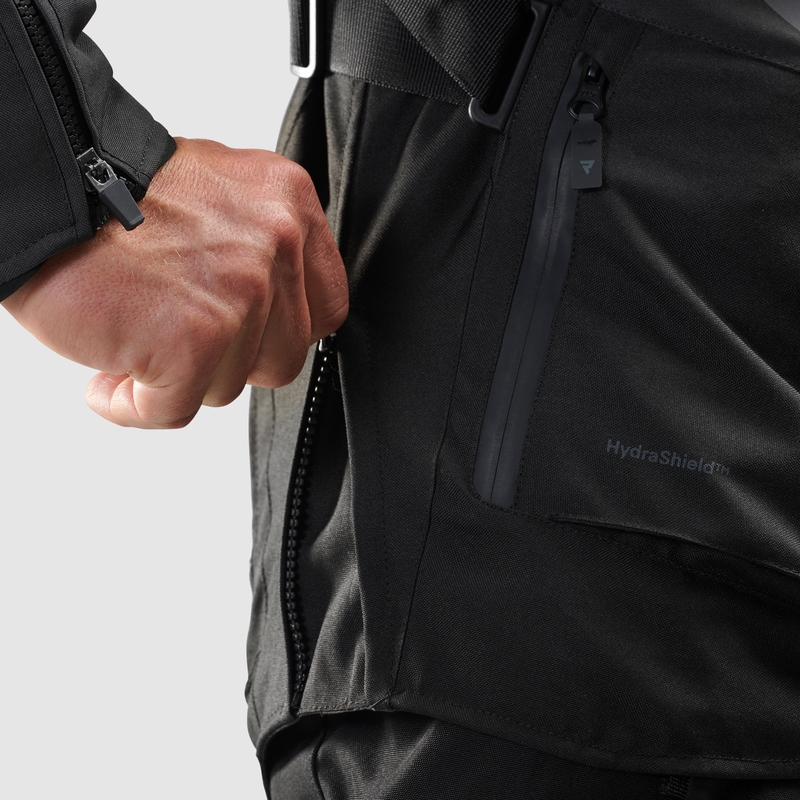 Jacheta moto Rebelhorn Hiker IV negru-antracit-galben fluo