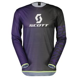 Motocross tricou Scott PODIUM PRO violet și mentă