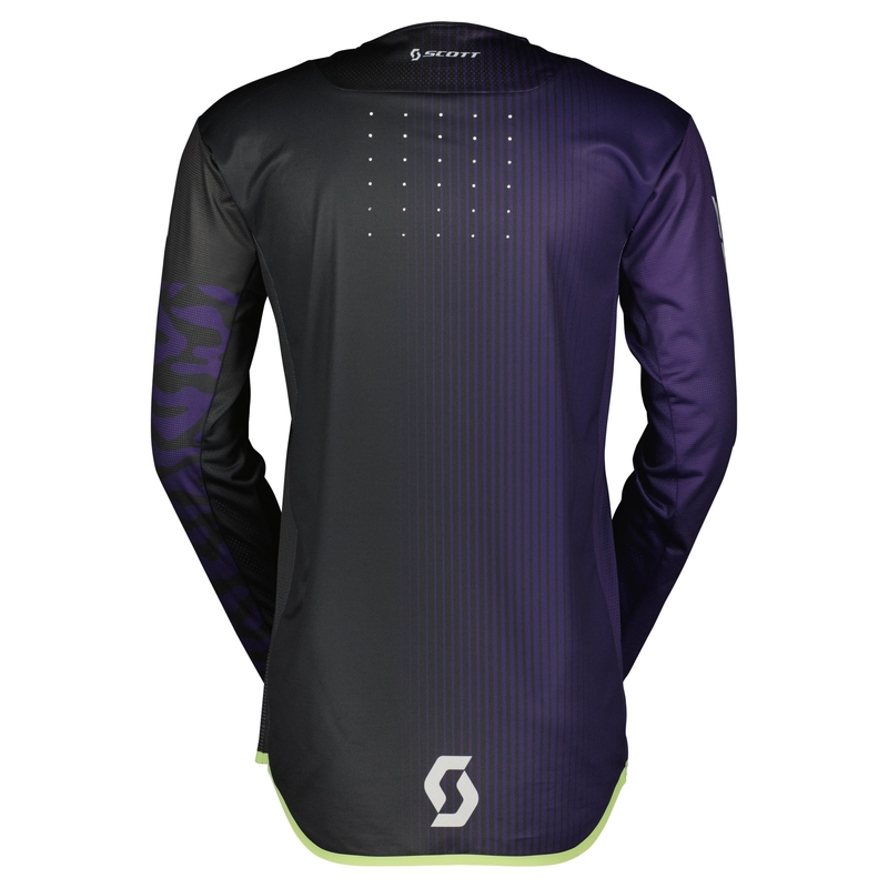 Motocross tricou Scott PODIUM PRO violet și mentă
