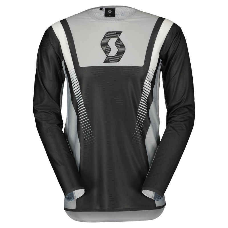 Tricou de motocros Scott PODIUM PRO negru-gri