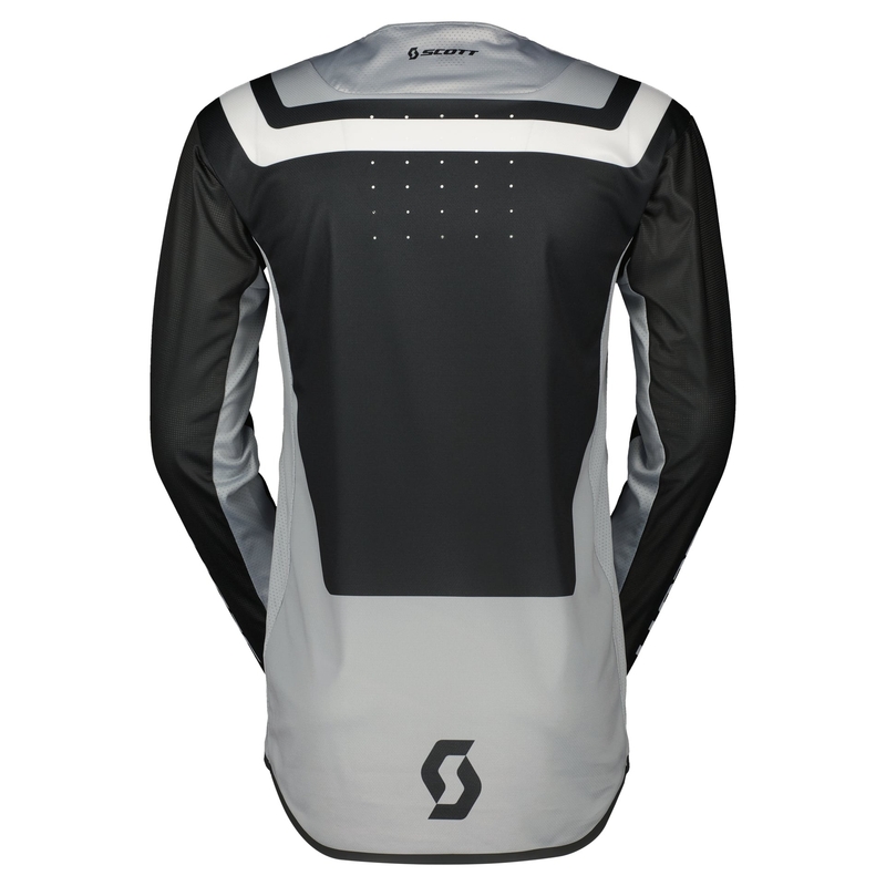 Tricou de motocros Scott PODIUM PRO negru-gri