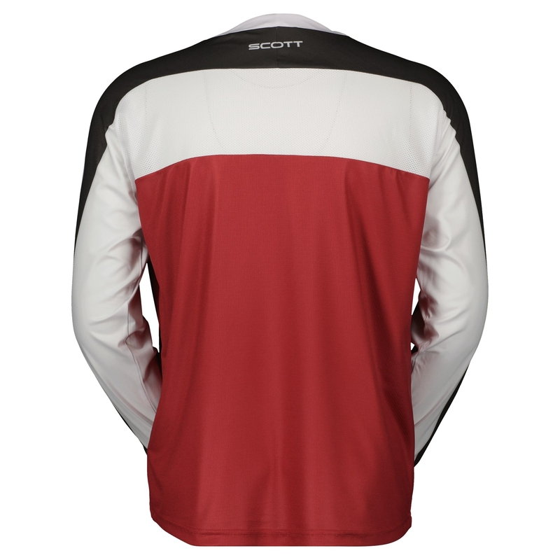 Tricou de motocros Scott X-PLORE SWAP roșu-negru