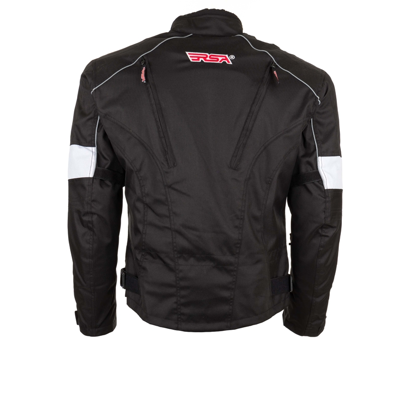 Jacheta de motociclete RSA ST-01 negru și alb výprodej lichidare