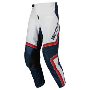 Pantaloni Scott EVO DIRT Motocross roșu și alb