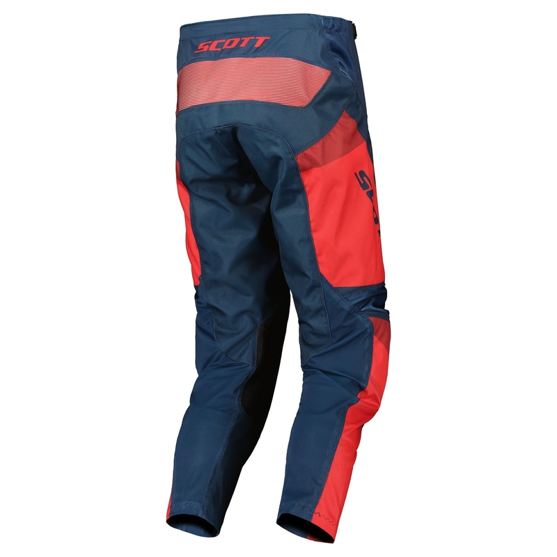 Scott EVO TRACK pantaloni de motocros albastru-neon roșu