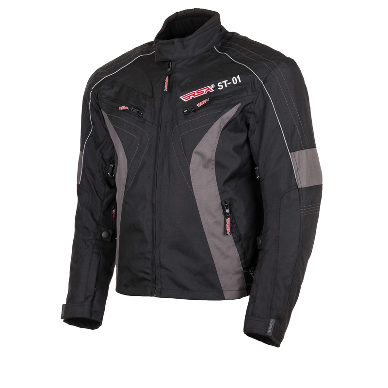 Jachetă pentru motociclete RSA ST-01 negru-gri lichidare