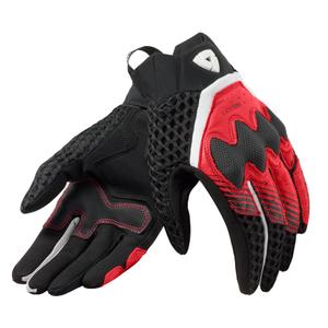 Mănuși de motocicletă Revit Veloz pentru femei, negru și roșu