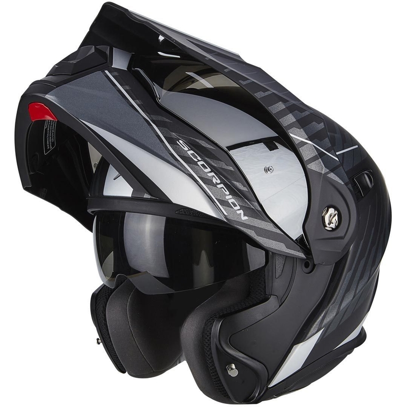 Cască de enduro Scorpion ADX-1 Dual negru mat negru-argintiu lichidare