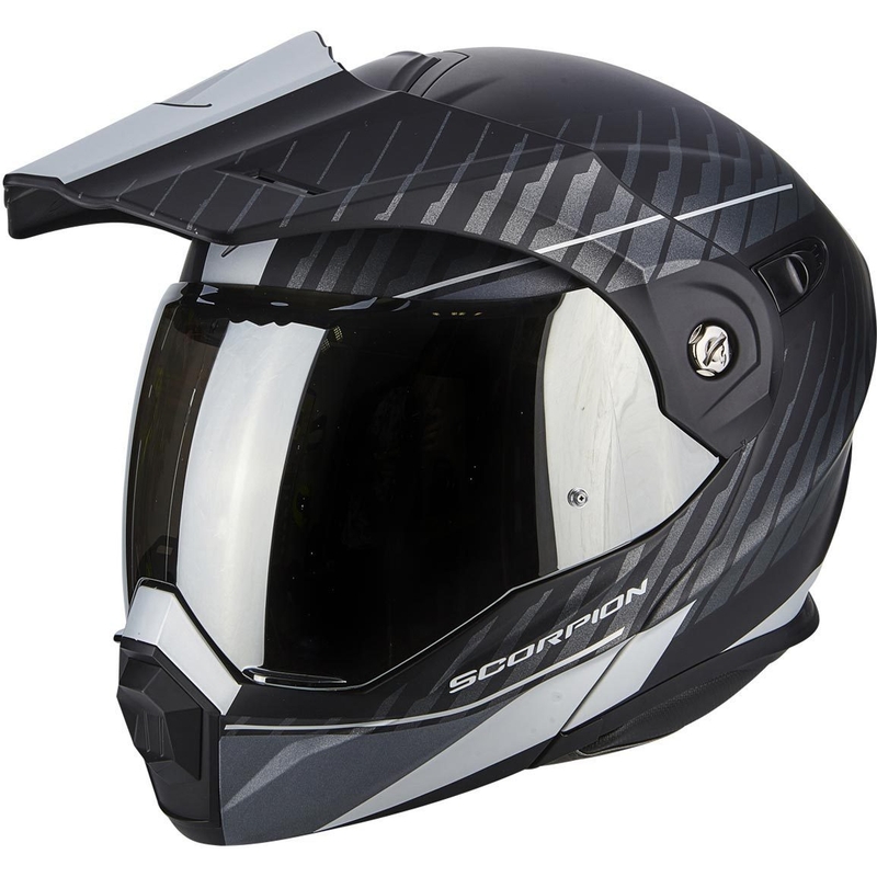Cască de enduro Scorpion ADX-1 Dual negru mat negru-argintiu lichidare