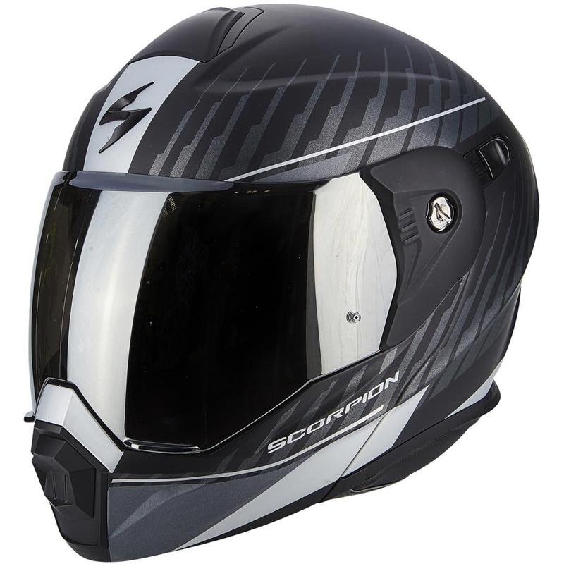 Cască de enduro Scorpion ADX-1 Dual negru mat negru-argintiu lichidare