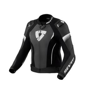 Jachetă de motocicletă din piele pentru femei Revit Xena 4 Pro Black and White