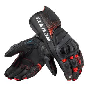 Mănuși de motocicletă Revit Control negru-fluo roșu